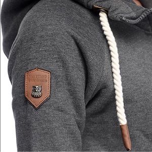 Zip-up, Charcoal Naketano hoodie (authentic)